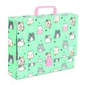 Teczka kartonowa na zatrzask Charming Cats A4 różne [mm:] 330x90 Unipap