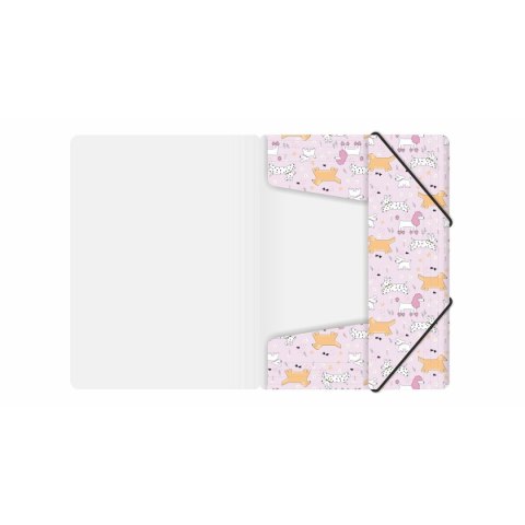 Teczka plastikowa na gumkę PUPPIES A4 mix Biurfol (TGN-A4-36)