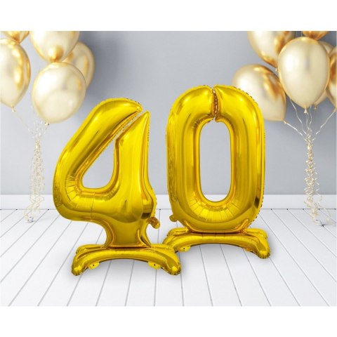 Balon gumowy Beauty&Charm cyfra stojąca złota złota Godan (BC-ASZ4)