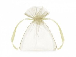 Organza Partydeco Woreczki z organzy, kremowy, 10cm (WRG5-079-10)