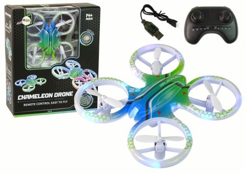 Dron Zdalnie Sterowany Światła Kolorowy Lean (16080)