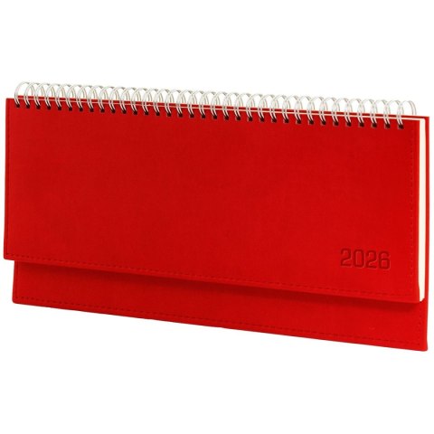 Kalendarz biurkowy CZERWONY VIVELLA LEŻĄCY 300mm x 145mm Wydawnictwo Wokół Nas (KB 047 B)