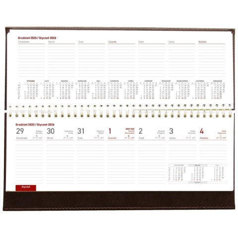 Kalendarz biurkowy GRANATOWY VIVELLA LEŻĄCY 300mm x 145mm Wydawnictwo Wokół Nas (KB 047 B)