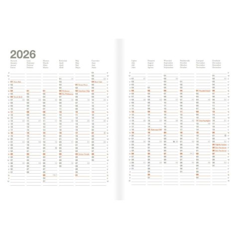 Kalendarz książkowy (terminarz) FROM 150mm x 210mm Oxford (400204134)