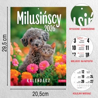 Kalendarz ścienny A4 MILUSIŃSCY A4 Press (5904830713473)