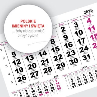 Kalendarz ścienny JEDNODZIELNY GÓRY A4 210mm x 295mm Press