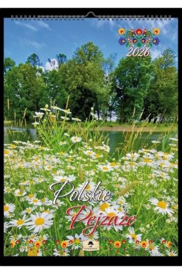 Kalendarz ścienny NA SPIRALI POLSKIE PEJZAŻE A4 Pan Kalendarzyk (KS A4 V.1)