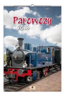 Kalendarz ścienny PAROWOZY 320mm x 470mm Pan Kalendarzyk (A3 VD.19)