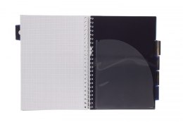 Kołozeszyt (kołonotatnik) MARMUR granatowy A4 100k. 80g krata Strigo (PADS026)