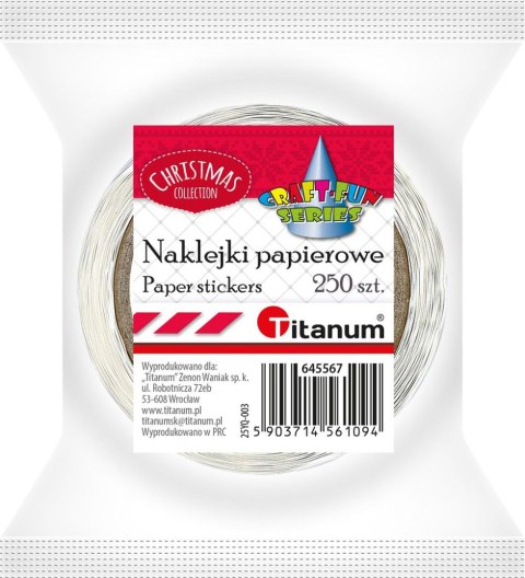 Naklejka (nalepka) Craft-Fun Series Bałwanki Naklejki na rolce Titanum (25YQ-003)
