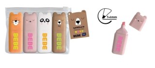 Zakreślacz BB FRIENDS MINI 5902277349231 wkład mix 1-4mm Interdruk (4KOL)