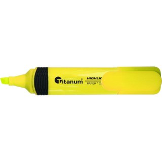 Zakreślacz CLC1190 Titanum ściętka końcówka 1-5 mm żółty