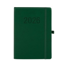 Kalendarz książkowy (terminarz) 2026 MEMOFIX TDW A5 Antra (ZIELONY)