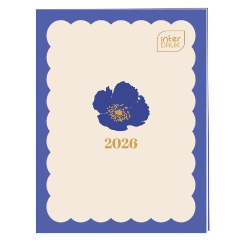 Kalendarz książkowy (terminarz) KIESZONKOWY 80mm x 105mm Interdruk (MIĘKKA OPRAWA)