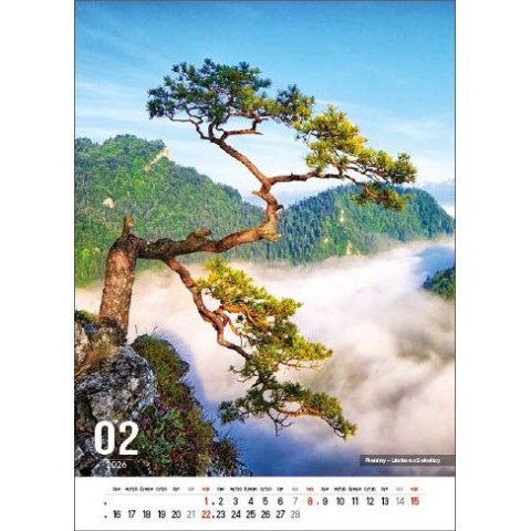 Kalendarz ścienny POLSKIE GÓRY 13-kartkowe- 330mm x 500mm Jotan (W117)