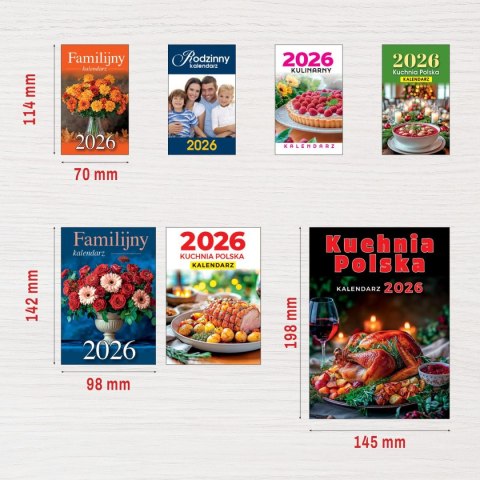 Kalendarz ścienny ZDZIERAK FAMILIJNY B7 Press