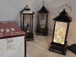 Lampion świąteczny LED z motywem świątecznym 28cm Adar (624559)