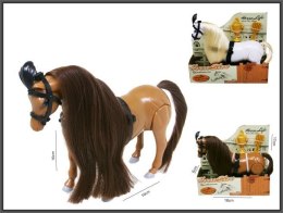 Figurka Koń 17cm chodzący 2 kolory Hipo (H13968)