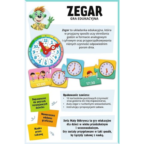 Gra edukacyjna Trefliki Mały odkrywca Gra Zegar Trefl (02809)