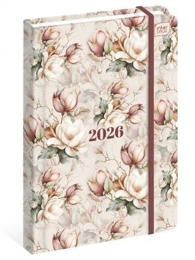 Kalendarz książkowy (terminarz) mat+uv Magnolia A5 Interdruk (192 strony)