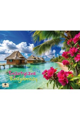 Kalendarz ścienny ALBUMOWY EGZOTYCZNE KRAJOBRAZY 320mm x 470mm Pan Kalendarzyk (KSA V.4)