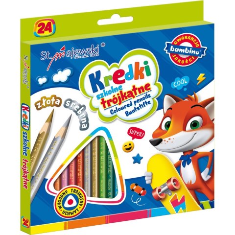 Kredki ołówkowe 24 kol. St.Majewski