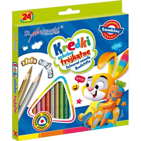 Kredki ołówkowe 24 kol. St.Majewski