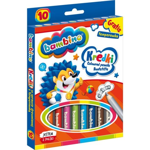 Kredki ołówkowe Bambino 10 kol. St.Majewski