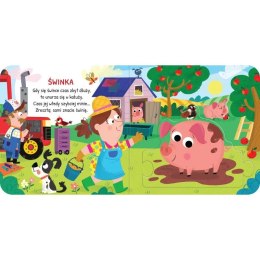 Książka dla dzieci Zwierzęta na wsi. Duże puzzle Aksjomat