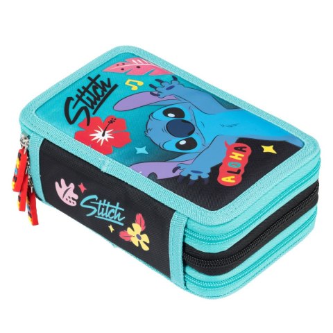 Piórnik STITCH MINT ALOHA POTRÓJNY St.Majewski (z wyposażnieniem)