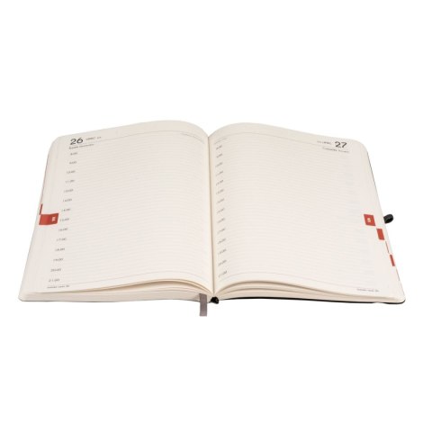 Kalendarz książkowy (terminarz) 2026 IMPRESJA DNS B5 Antra (czarny)