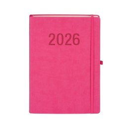 Kalendarz książkowy (terminarz) 2026 MEMOFIX DNS A4 Antra (RÓŻOWY)