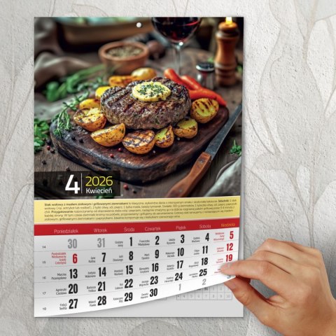 Kalendarz ścienny A4 KUCHNIA POLSKA A4 Press (5904830713428)