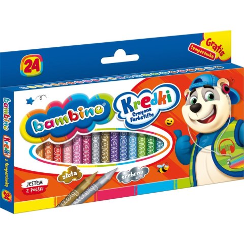 Kredki glinkowe Bambino 24 kol. St.Majewski