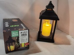 Lampka dekoracyjna z ruchomym płomieniem, czterokątna, 23x9cm Adar (624894)