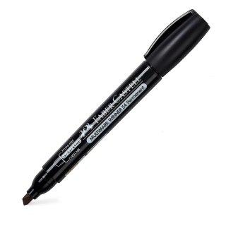 Marker permanentny wkład czarny ścięta końcówka Faber Castell (157999)