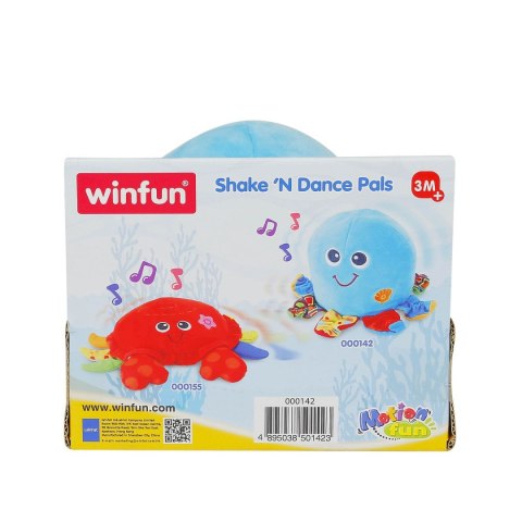 Pluszak interaktywny ośmiornica tańczy i wibruje Smily Play (000142)