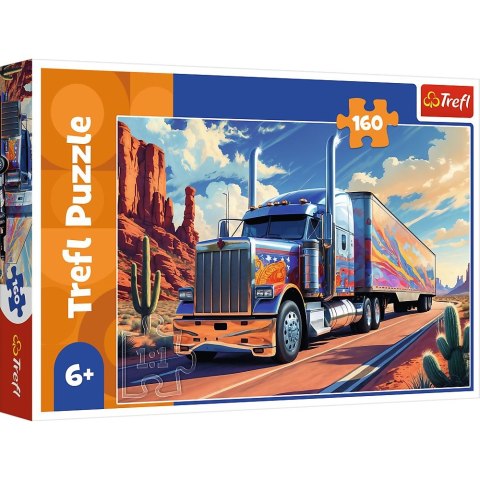 Puzzle Ciężarówka w trasie 160 el. Trefl (15413)