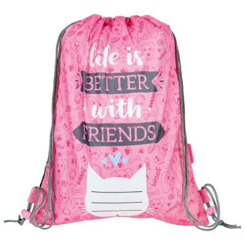 Worek na buty MY LITTLE FRIEND KOT/pies worek na obuwie St.Right (SO-01)