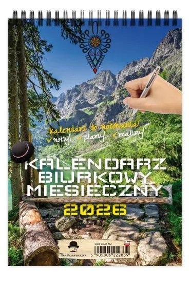 Kalendarz biurkowy Trójdzielny pionowy miesięczny 145mm x 210mm Pan Kalendarzyk (KBA5-mz)