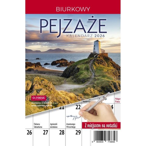 Kalendarz biurkowy miesięczny Pejzaże 240mm x 150mm Press (5904830713602)