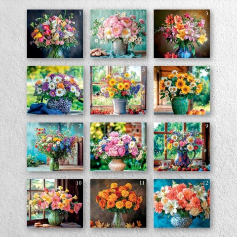 Kalendarz ścienny A4 BUKIETY A4 x 300mm Press (5904830713442)