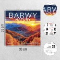 Kalendarz ścienny BARWY NATURY 33x33 330mm x 330mm Press