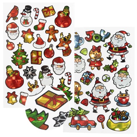 Naklejki świąteczne świąteczny mix holo Arpex (NR5845)