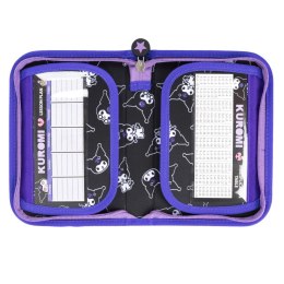 Piórnik KUROMI czarny 2 KLAPKOWY St.Majewski (bez wyposażenia)