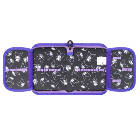 Piórnik KUROMI czarny 2 KLAPKOWY St.Majewski (bez wyposażenia)