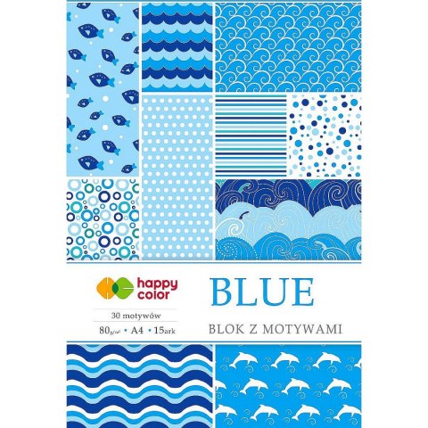 Zeszyt papierów kolorowych A4 80g 15k Happy Color (HA 3808 2030-B)