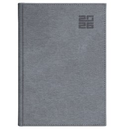 Kalendarz książkowy (terminarz) SREBRNY aluminium DZIENNY B5 (237 B5DB)