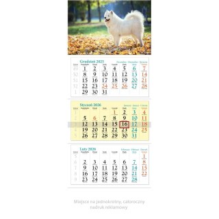 Kalendarz ścienny trójdzielny x 320mm Lucrum (KT14)