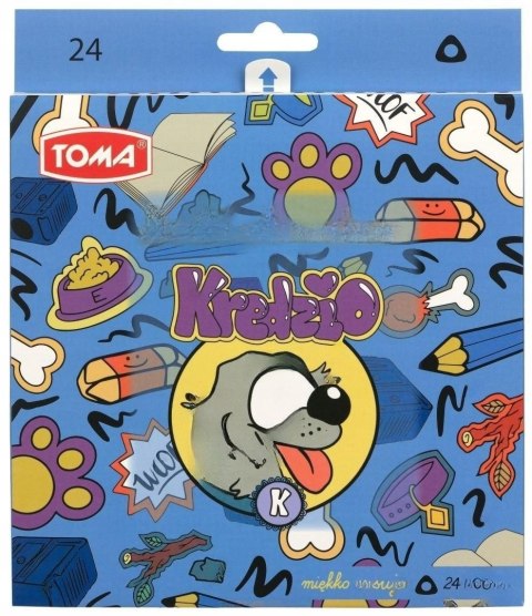 Kredki ołówkowe trójkatne 24 kol. Toma (TO-550 8 4)